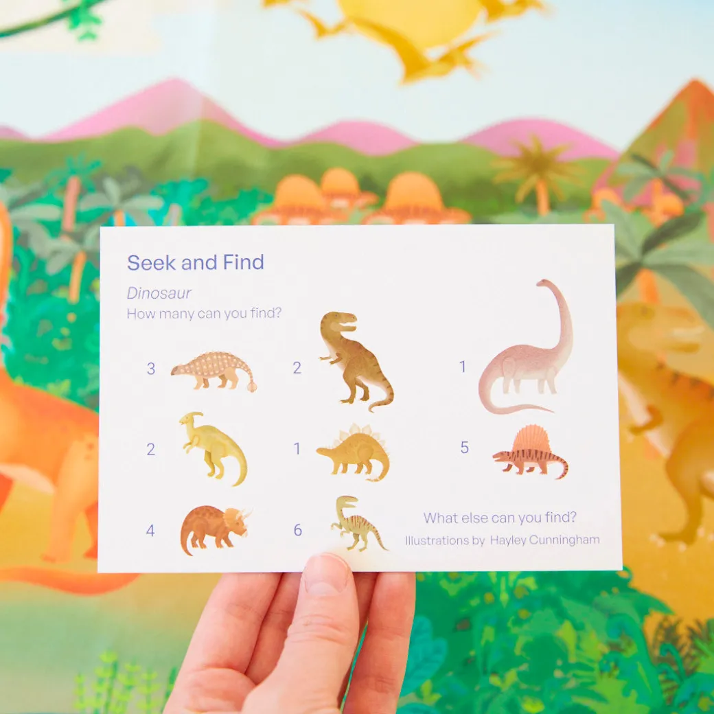 Dinosaur Land Seek & Find Playsilk