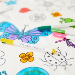 Heart Coloring Playsilk & Markers Set