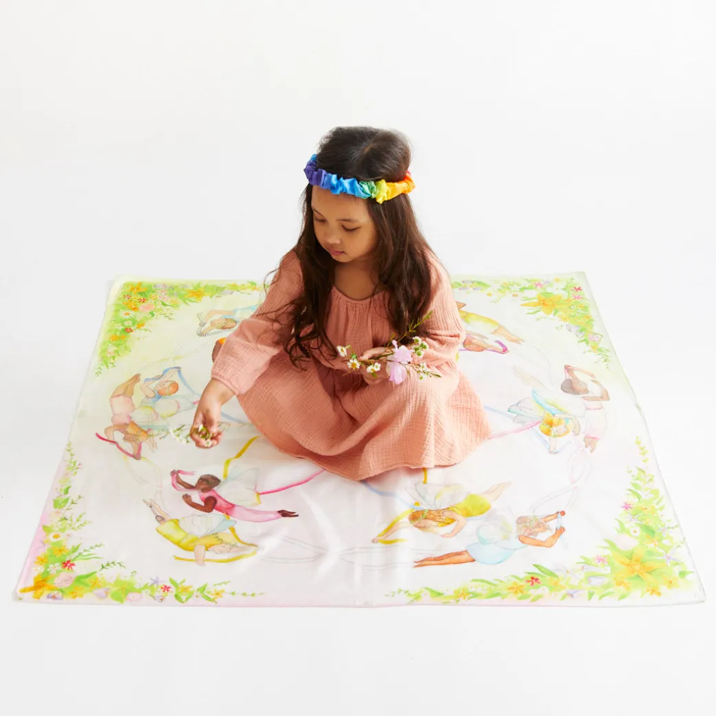 Large May Day Playsilk Set Of 8 With May Day Ring