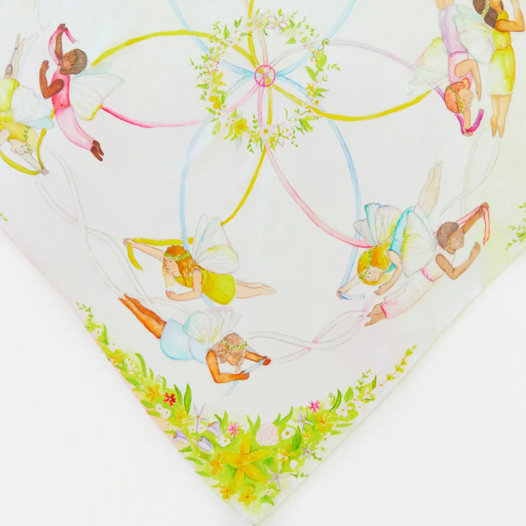 Large May Day Playsilk Set Of 8 With May Day Ring