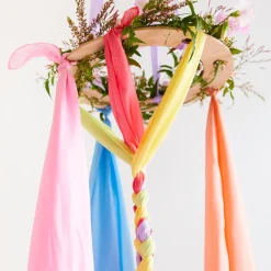 Large May Day Playsilk Set Of 8 With May Day Ring