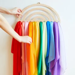 Large Rainbow Playsilk Display