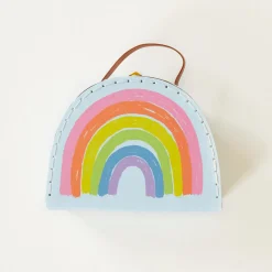 Large Rainbow Suitcase