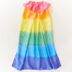 Rainbow Silk Cape