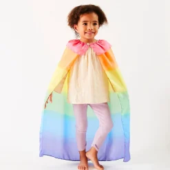 Rainbow Silk Cape