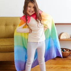 Rainbow Silk Cape