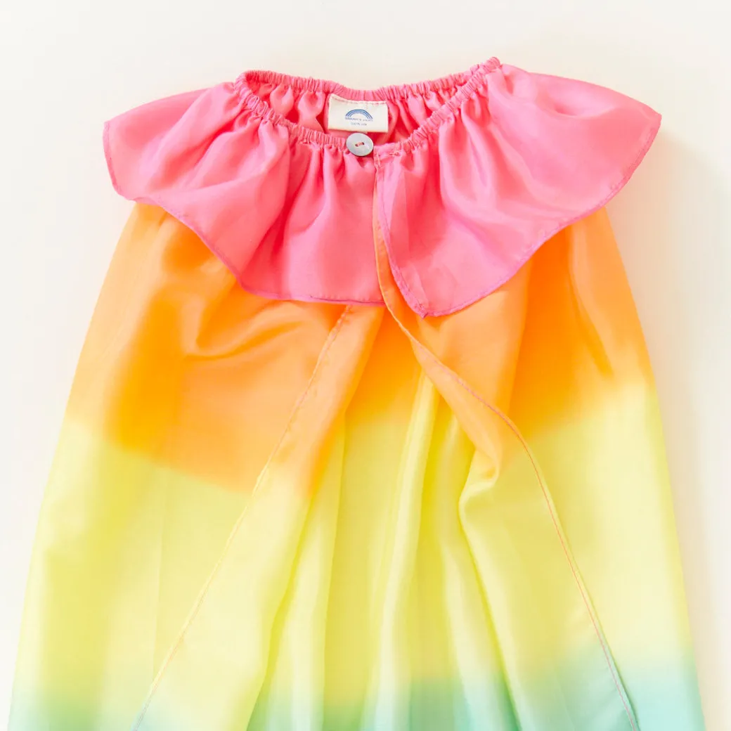 Rainbow Silk Cape