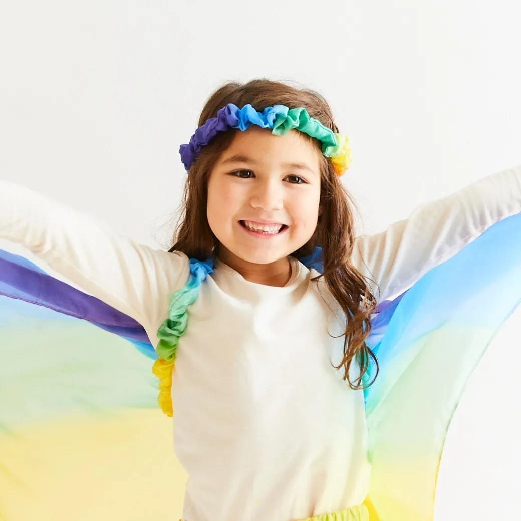 Rainbow Silk Garland