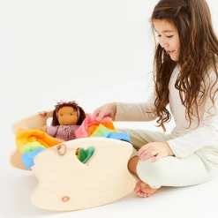 Wooden Doll Cradle