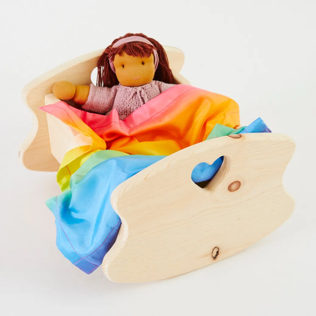Wooden Doll Cradle